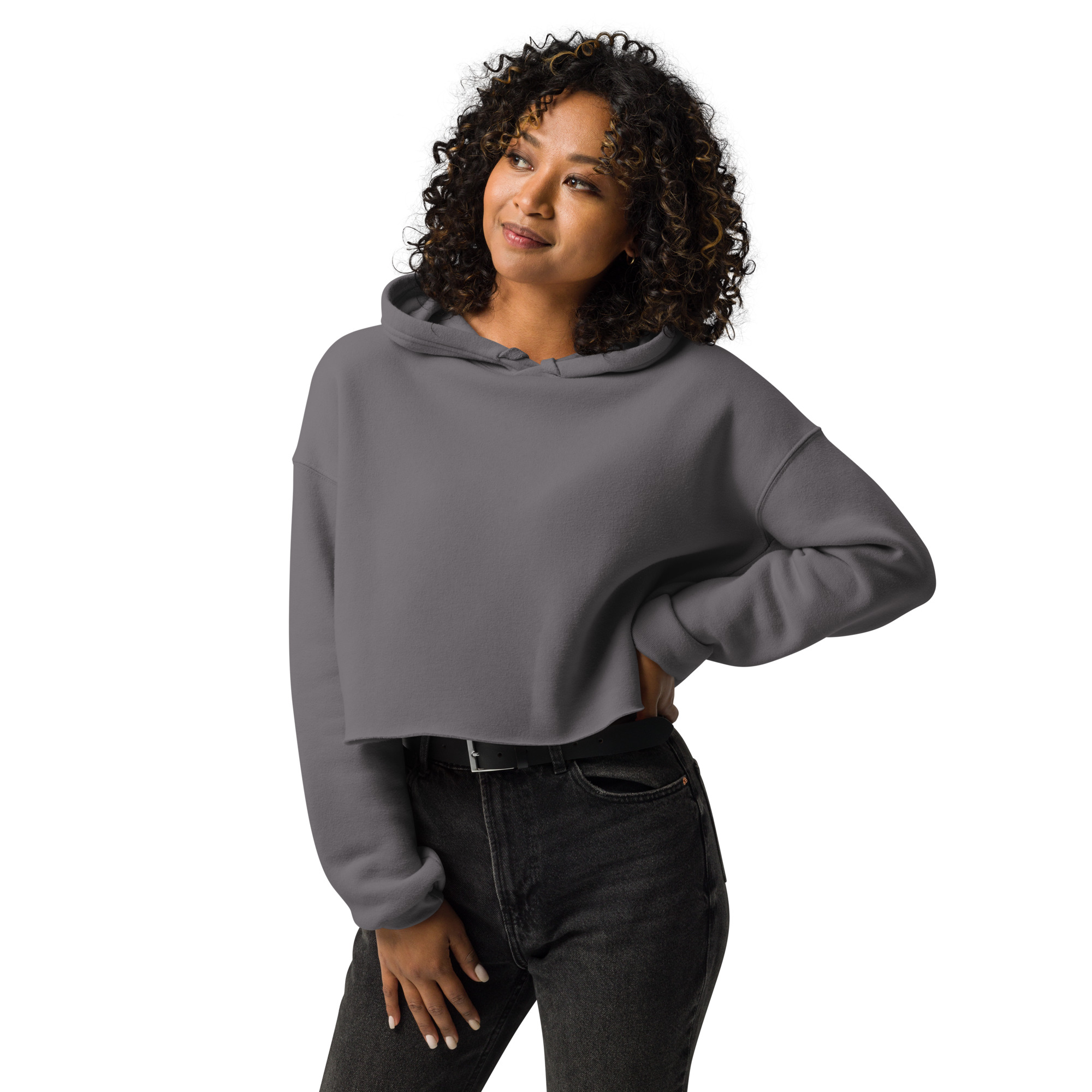 Fyah Harp Woman's. Crop Hoodie - Image 6