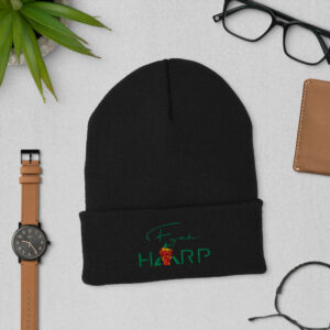 Cuffed Beanie /w Fyah Harp logo