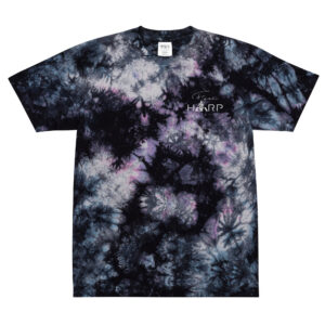 Oversized tie-dye t-shirt /w Fyah Harp logo