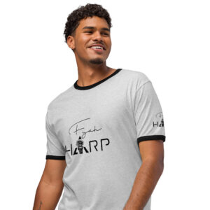 Unisex ringer t-shirt /w Fyah Harp logo