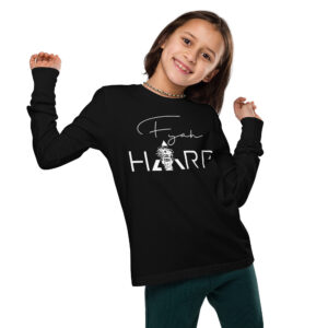 Youth long sleeve tee /w Fyah Harp logo